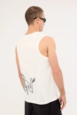 Reflekt Loose Singlet Tank White