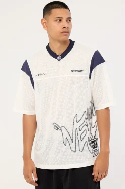 Reflekt V Neck Jersey White