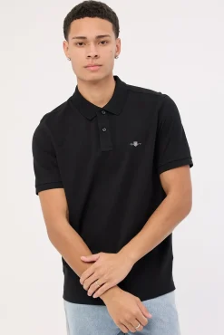 Reg Shield SS Pique Polo Black