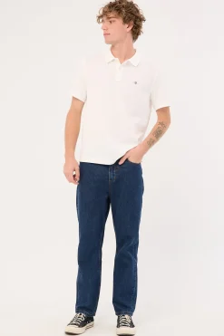 Reg Shield SS Pique Polo White