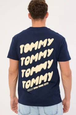 Regular Bubble Back Shortsleeve Tee Dark Night Navy
