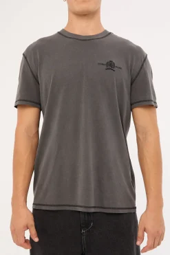 Regular Small Tonal Crest Tee Black