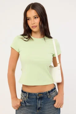 Relaxed Baby Tee Matcha Green