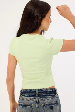 Relaxed Baby Tee Matcha Green