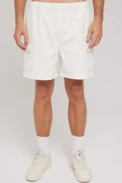 Relaxed Cargo Short White