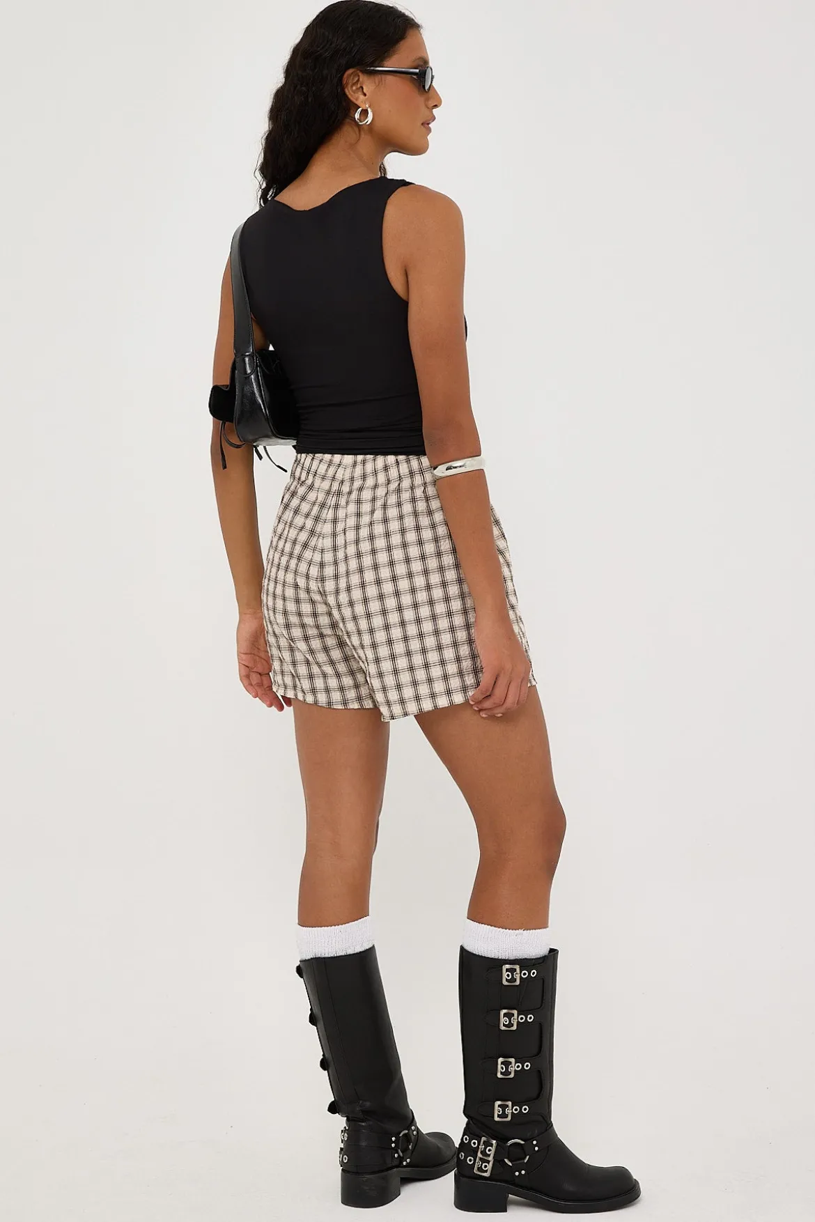 Release Check Boxer Shorts Oat/Brown Check