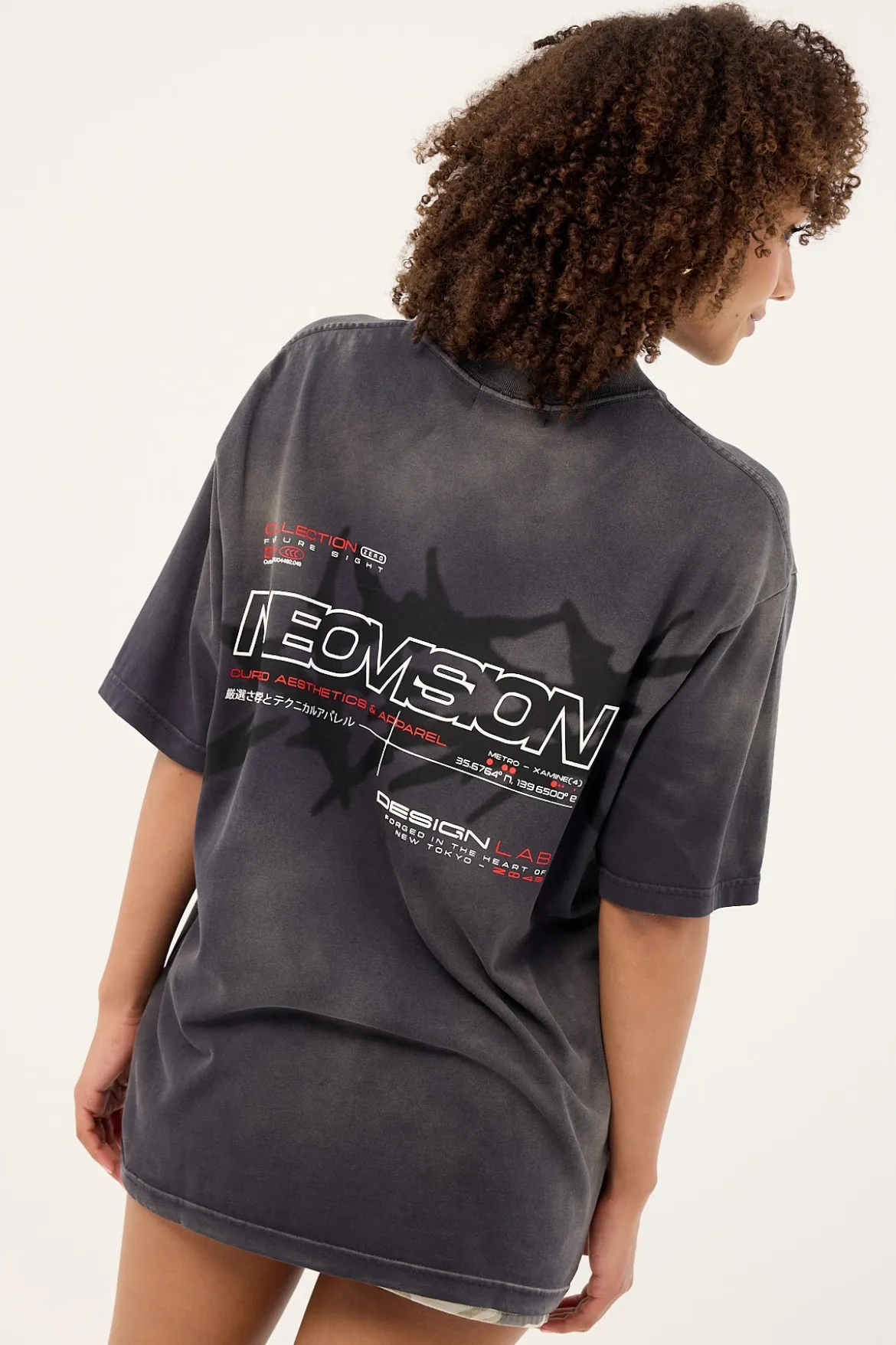 Relic Oversize Super Heavy Tee Sunfade Black