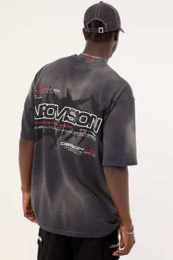 Relic Oversize Super Heavy Tee Sunfade Black