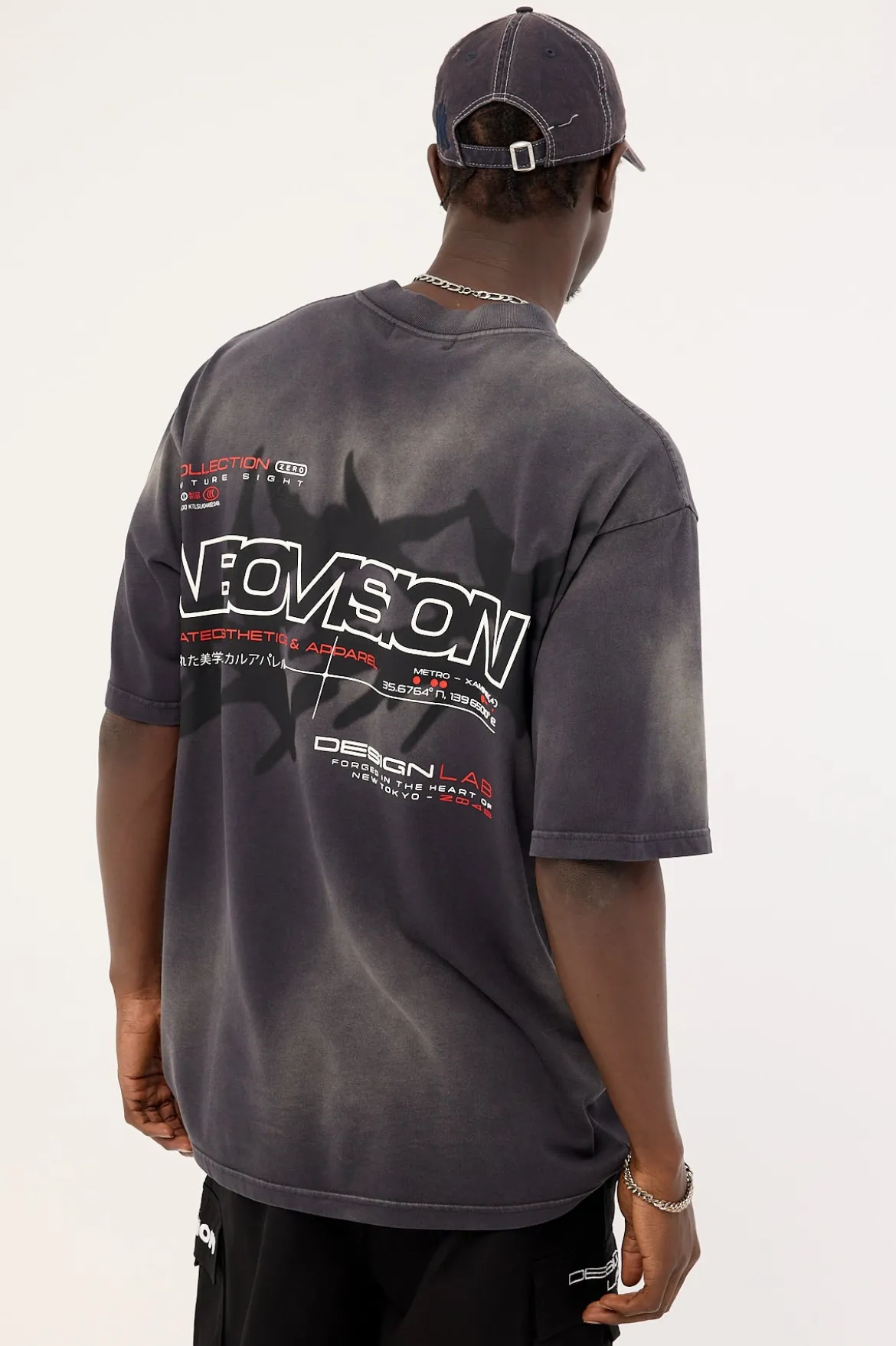 Relic Oversize Super Heavy Tee Sunfade Black
