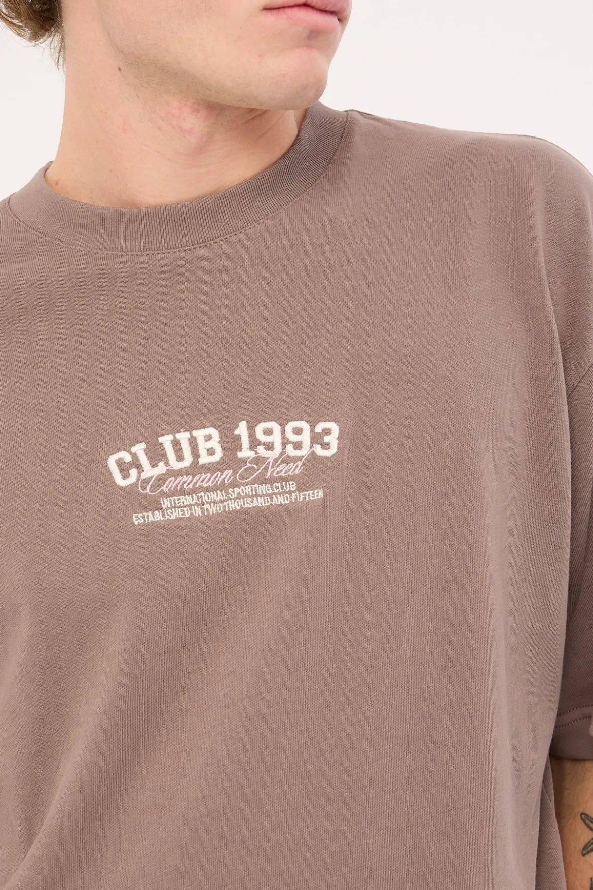 Renowned Heavyweight Boxy Tee Taupe