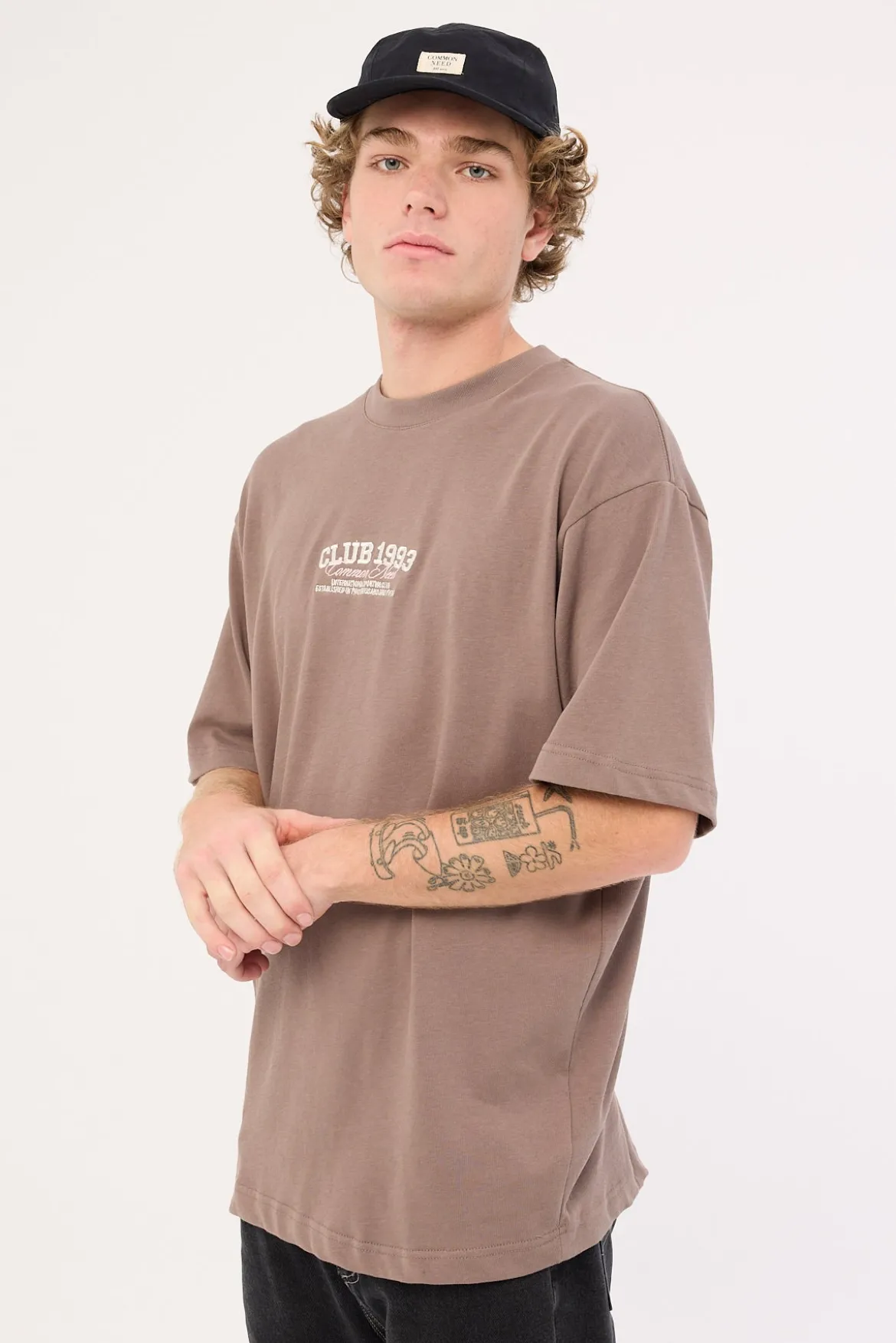 Renowned Heavyweight Boxy Tee Taupe