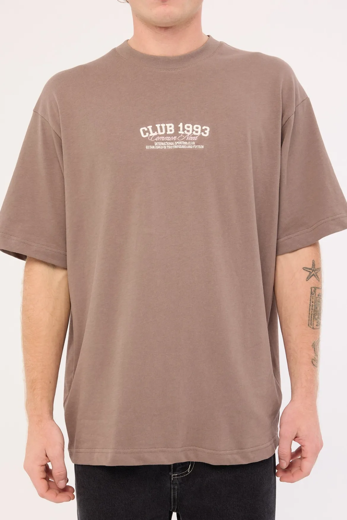 Renowned Heavyweight Boxy Tee Taupe