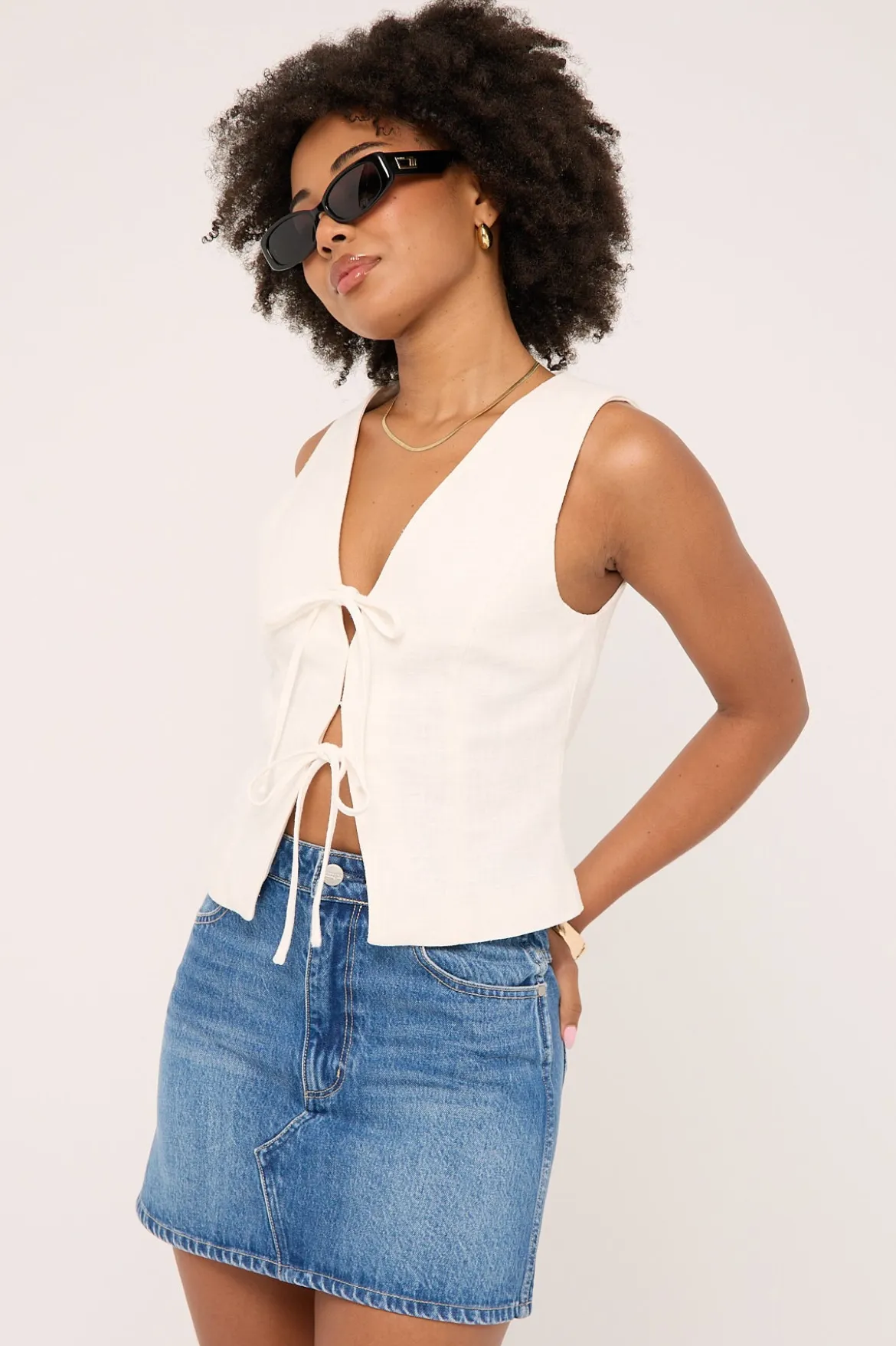 Repair Mini Denim Skirt Mid Days Indigo