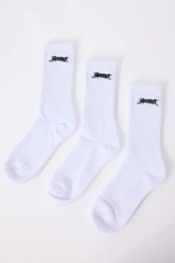 Requiem Sock 3 Pack White