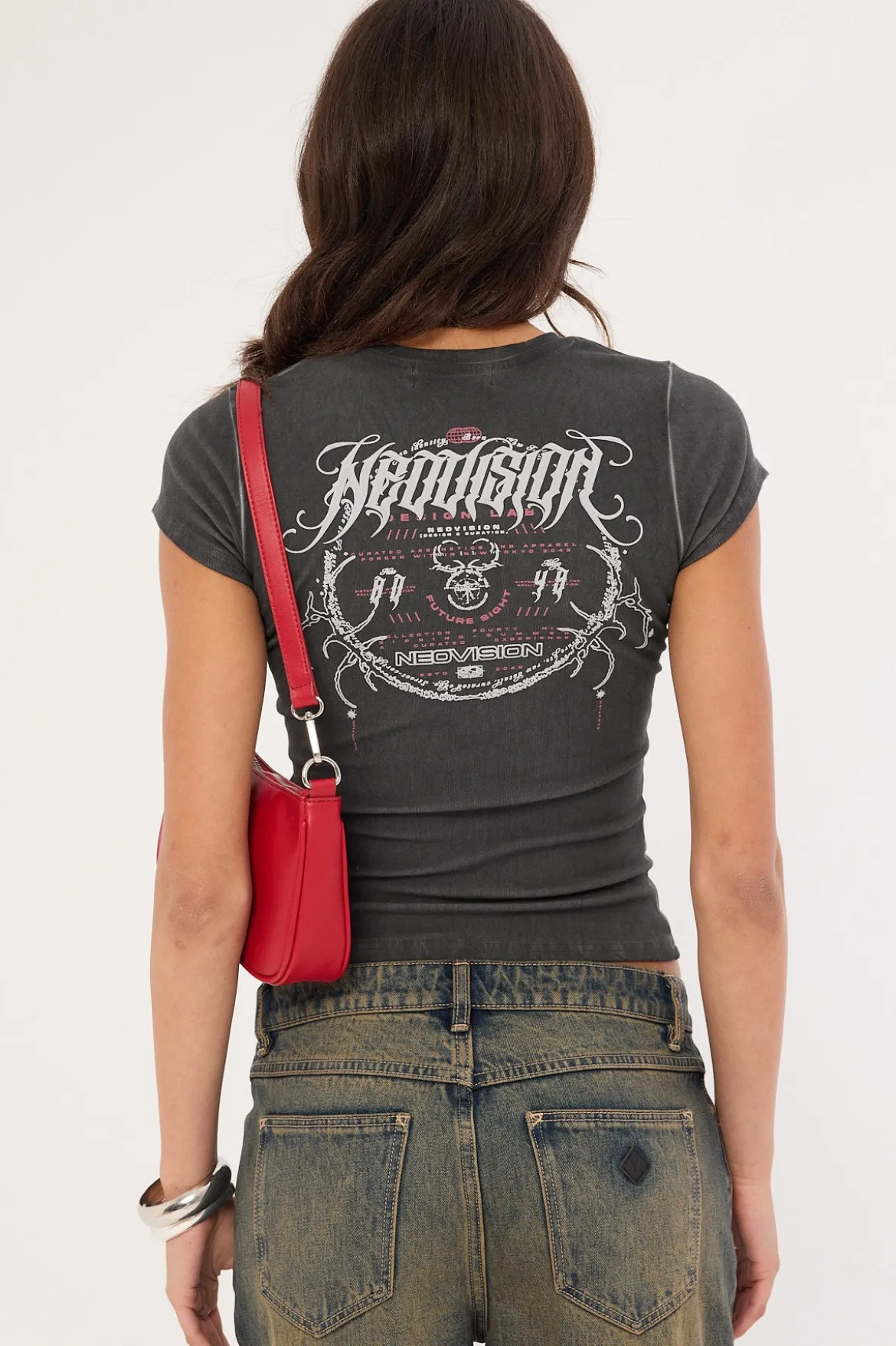Requiem Street Baby Tee Washed Black