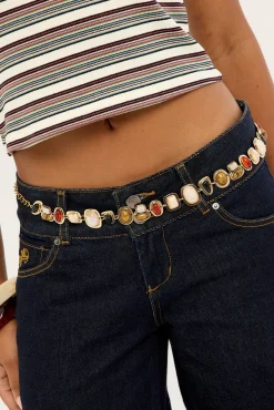 Resin Chain Belt Gold / Multi