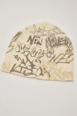 Reverse Skull Cap Beanie Off White