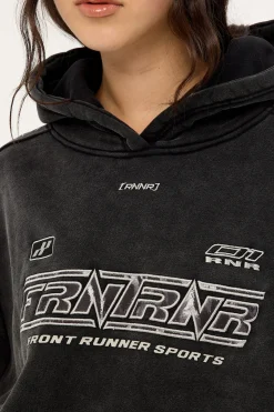 Revline Hoodie Washed Black