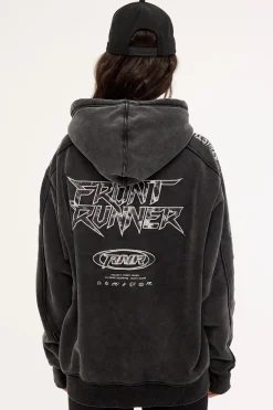 Revline Hoodie Washed Black