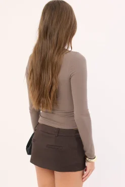Rhode Mini Skort Espresso