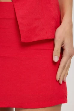 Rhodes Mini Skirt Red