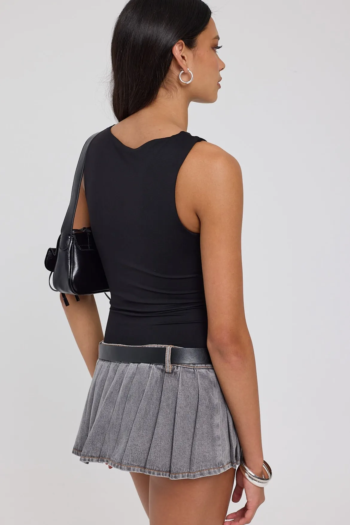 Rider Mini Skort Washed Grey