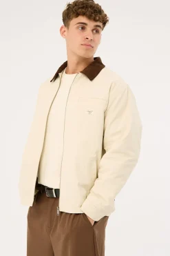 Ridgeway Harrington Jacket Off White/Brown