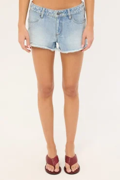 Ripper Low Rise Denim Shorts True Blue