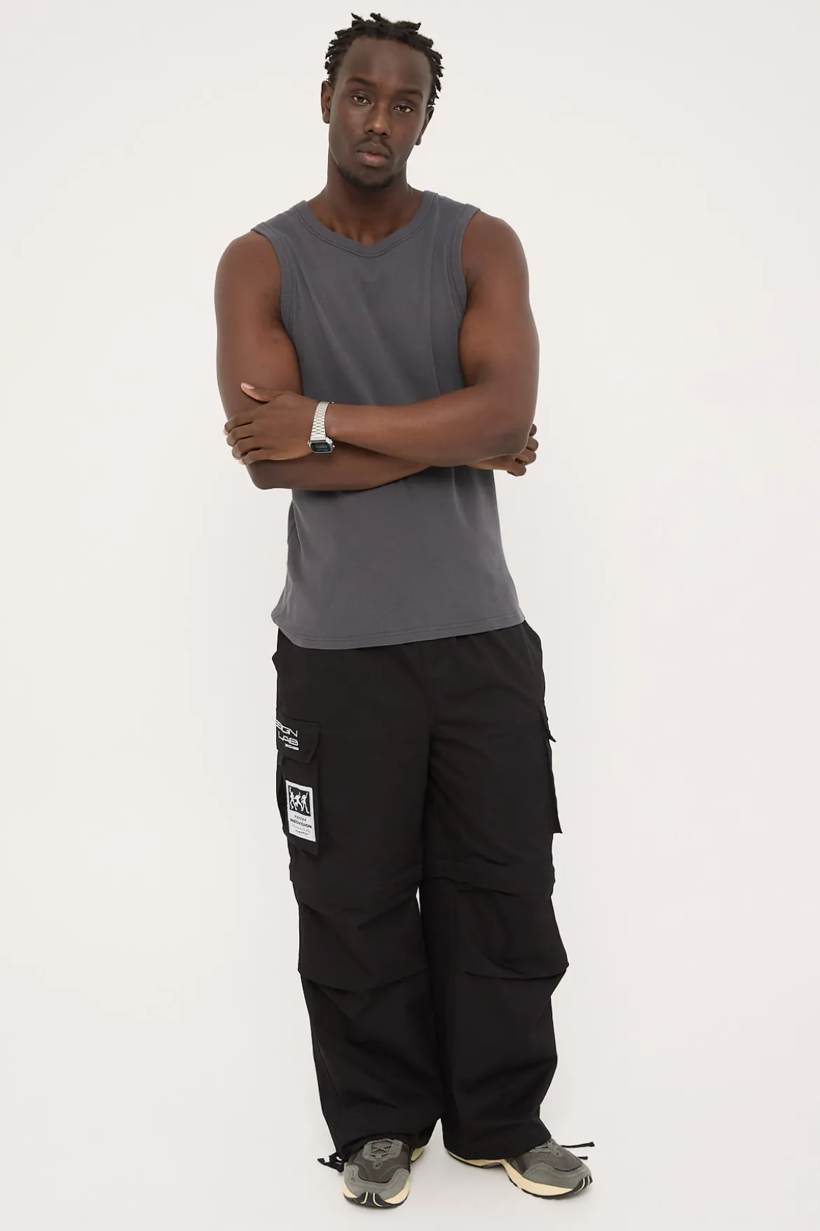 Ritual Wide Zip Off Cargo Pant Black