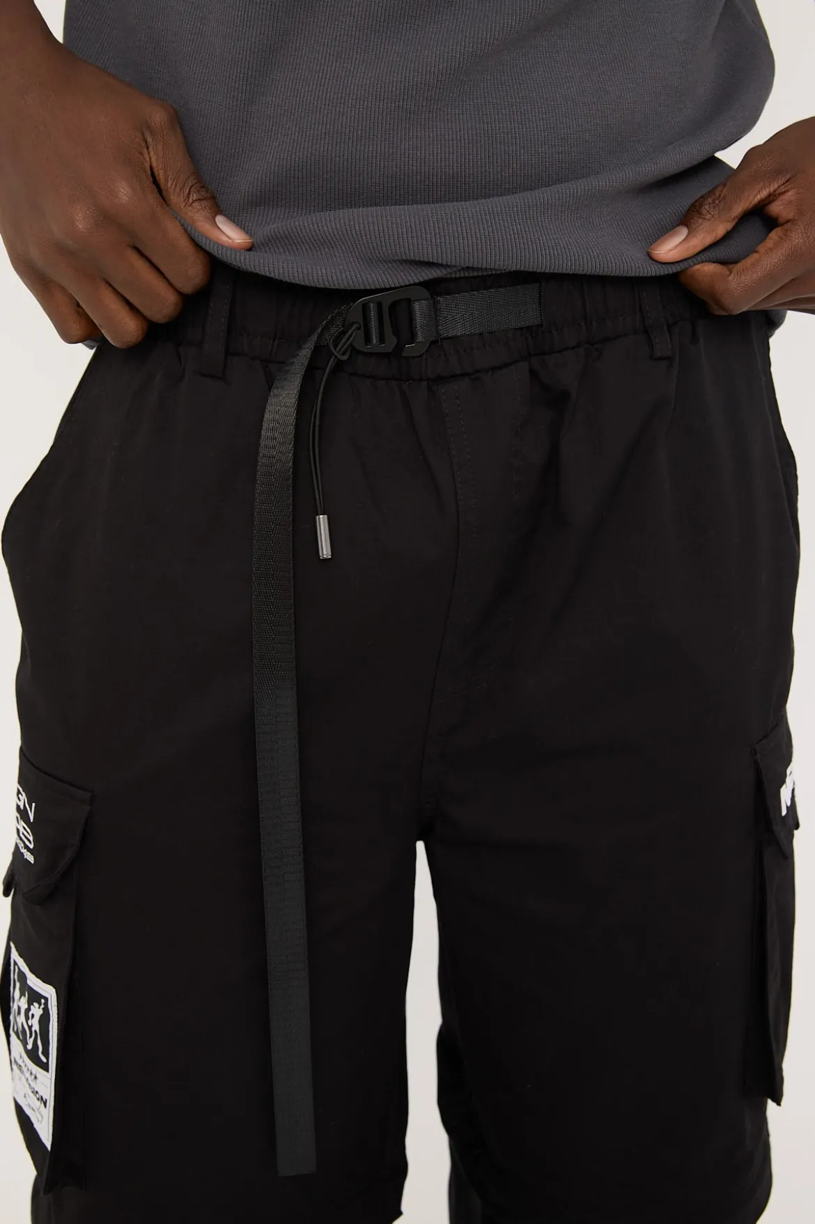 Ritual Wide Zip Off Cargo Pant Black