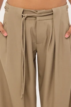 Rivela Tie Waist Trouser Taupe