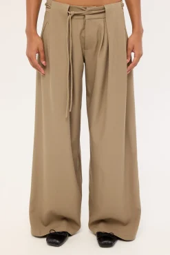 Rivela Tie Waist Trouser Taupe