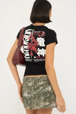 Riyu Baby Tee Black/Red