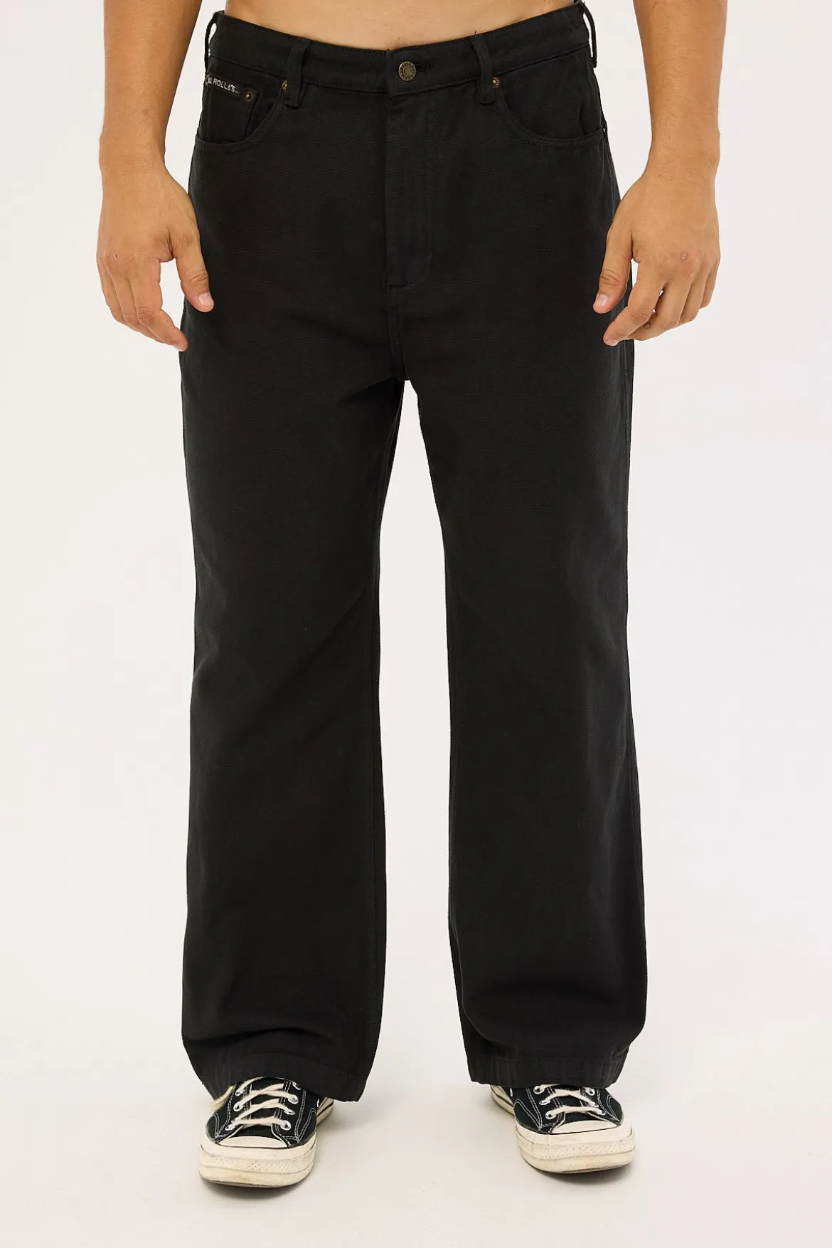 Rolla's Big Boss Canvas Pant Washed Black