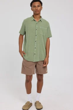 Rolla's Bon Crepe Shirt Pistachio