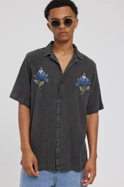 Rolla's Bowler Needle Point Shirt Black