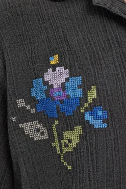 Rolla's Bowler Needle Point Shirt Black
