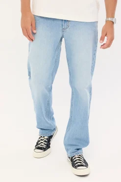 Rolla's Bronco Straight Jean Stone Blue Denim