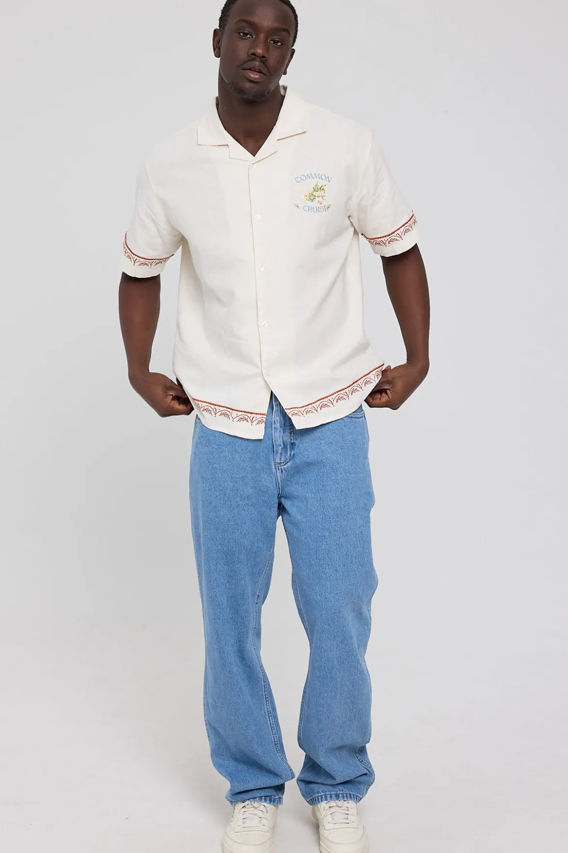 Rolla's Ezy Blueys Mid Blue Denim