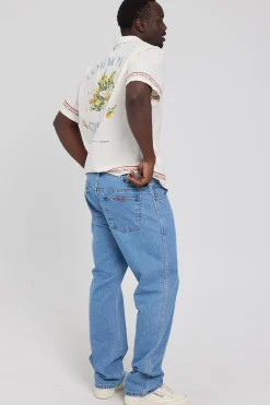Rolla's Ezy Blueys Mid Blue Denim