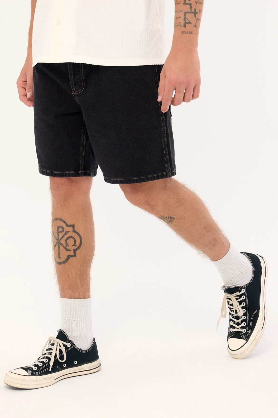 Rolla's Ezy Short Bevel Washed Black