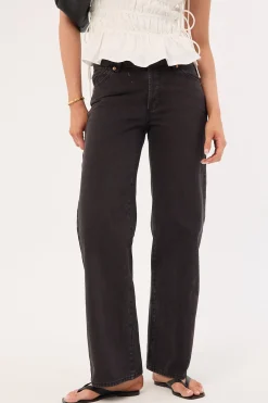 Rolla's Heidi Low Jean Stone Black