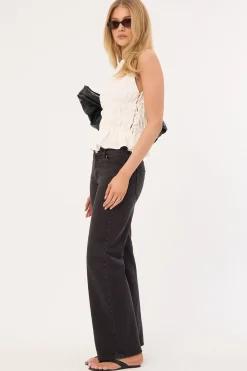 Rolla's Heidi Low Jean Stone Black