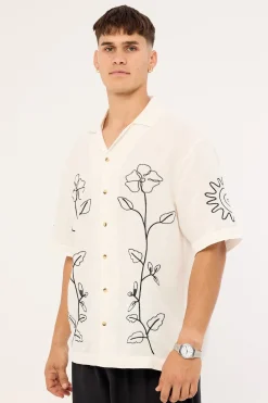 Rolla's Suns Up Flower Bowler Off White