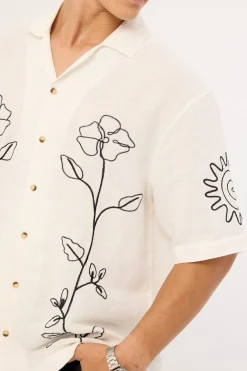 Rolla's Suns Up Flower Bowler Off White