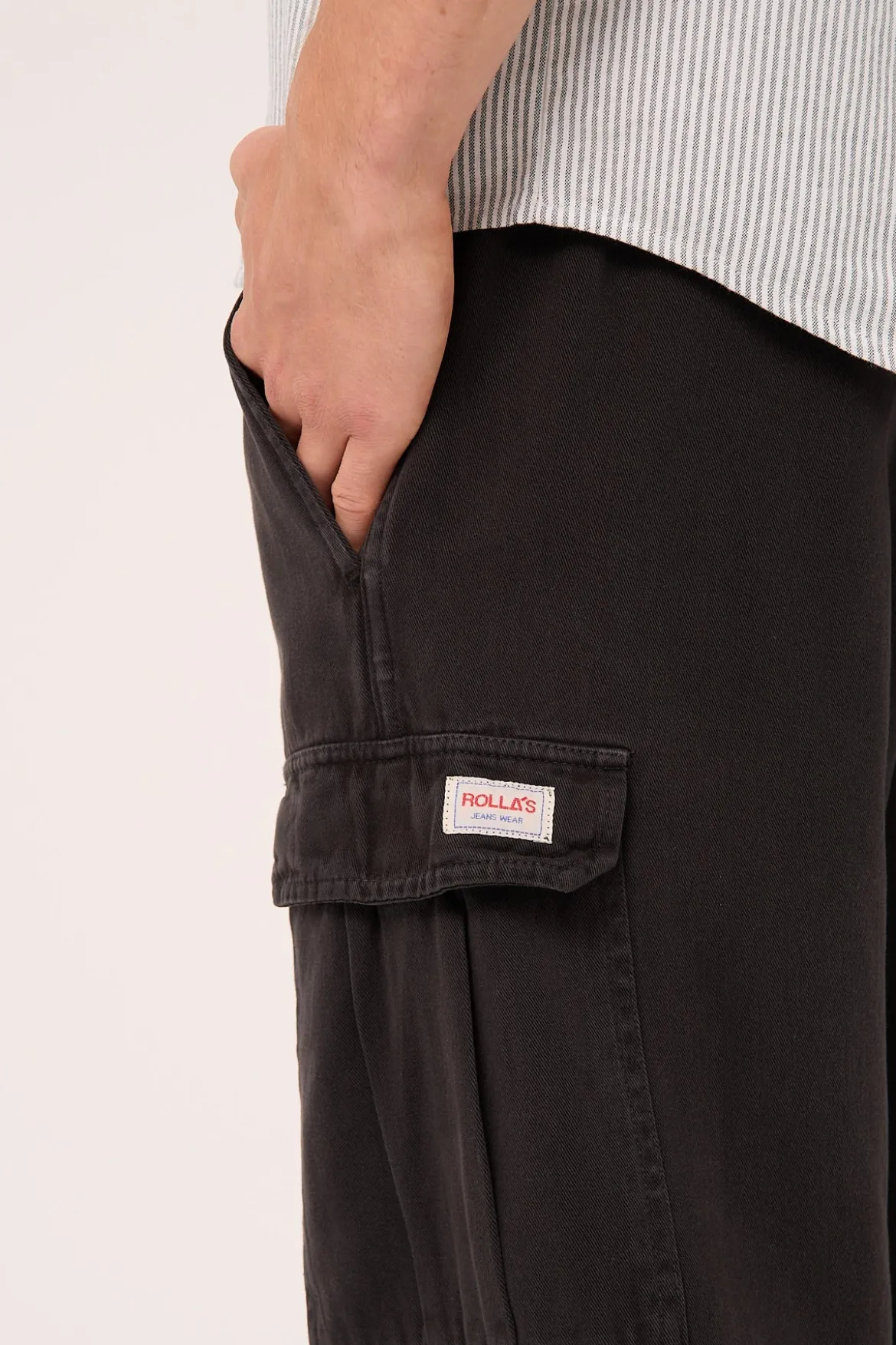 Rolla's Tradie Cargo Pant Sulphur Black