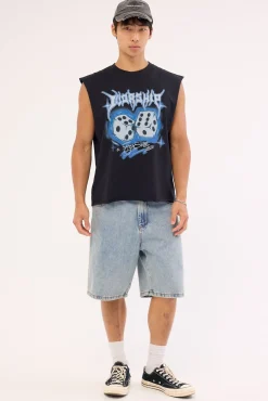 Rollem Muscle Tee Black