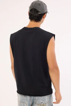 Rollem Muscle Tee Black