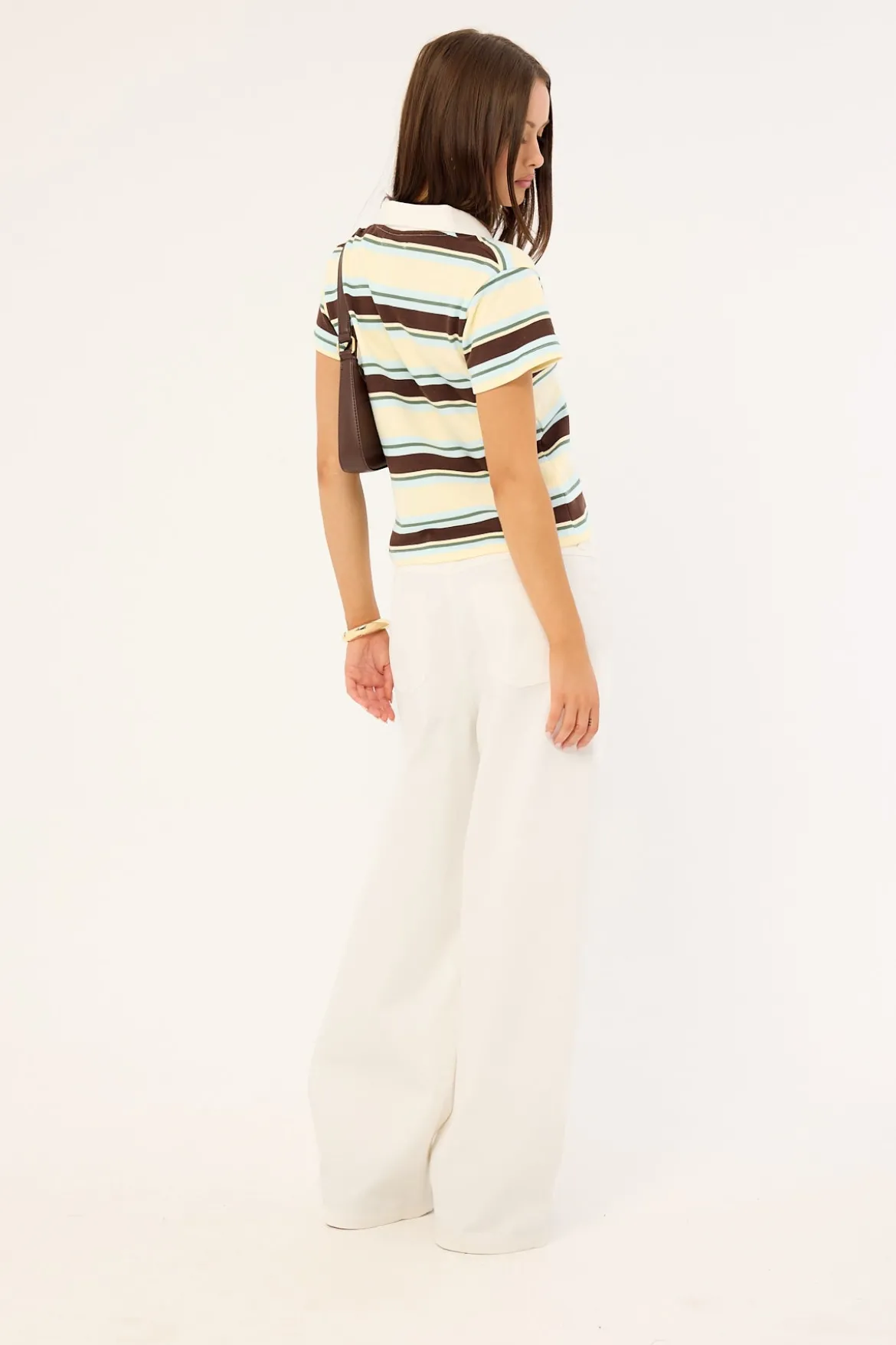 Romy Asymmetrical Drop Waistband White
