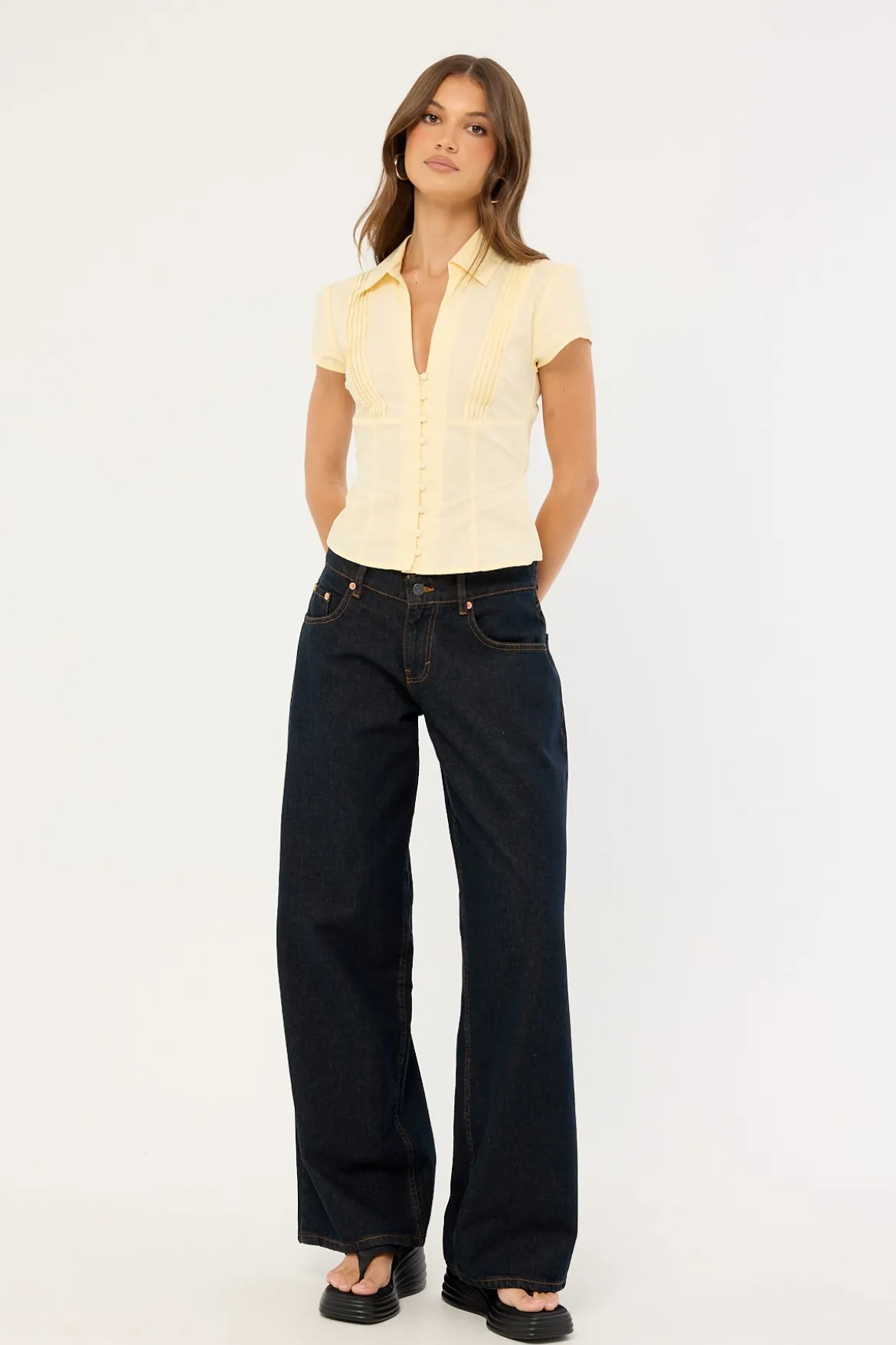 Roomy Extra Wide Low Rise Jean Indigo